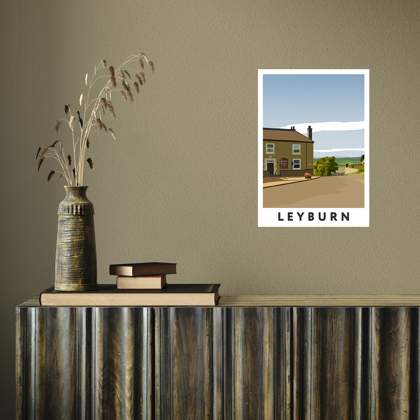 Leyburn 4 portrait by Richard O'Neill A3 Print Only