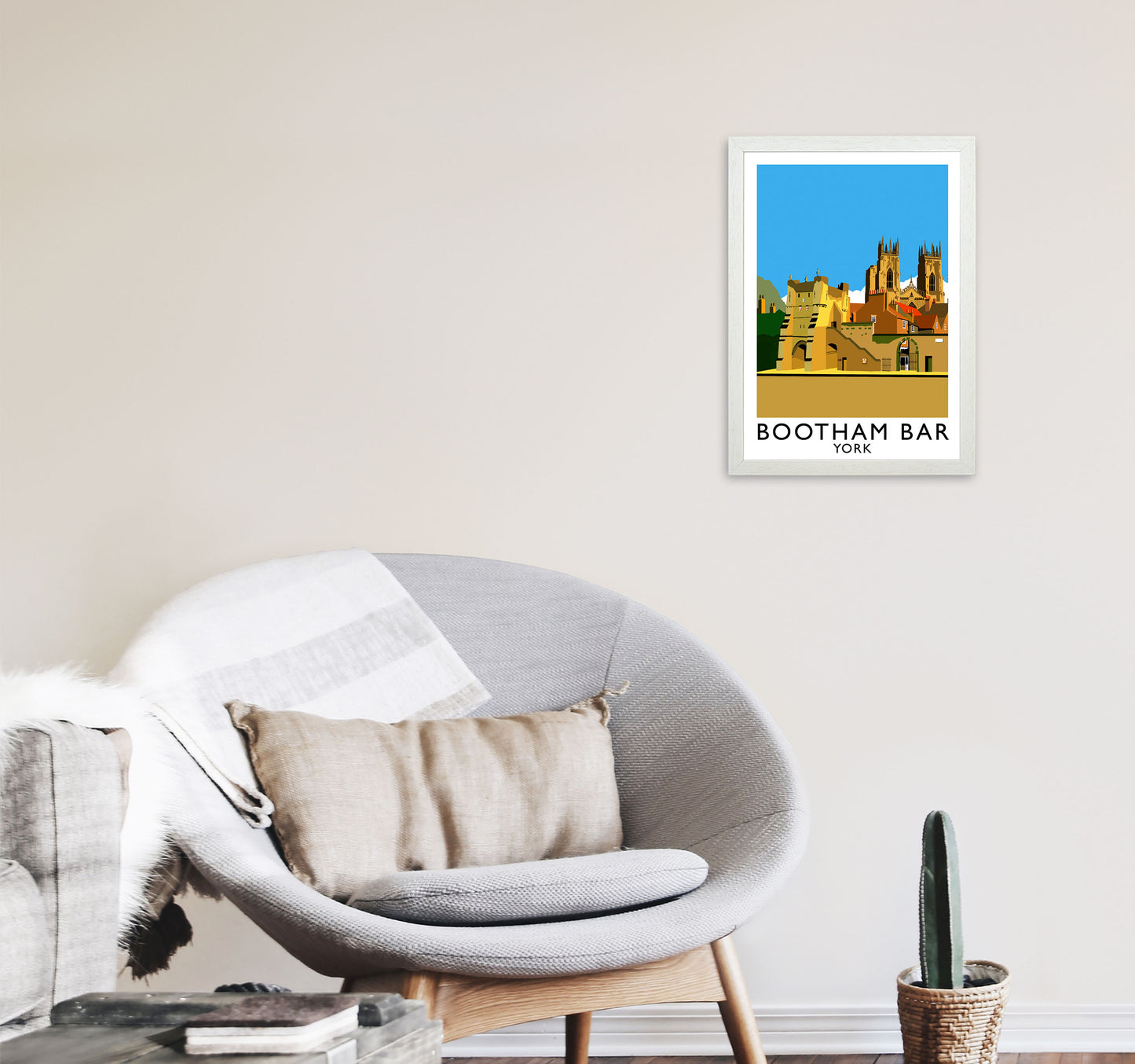 Bootham Bar York Framed Digital Art Print by Richard O'Neill A3 Oak Frame