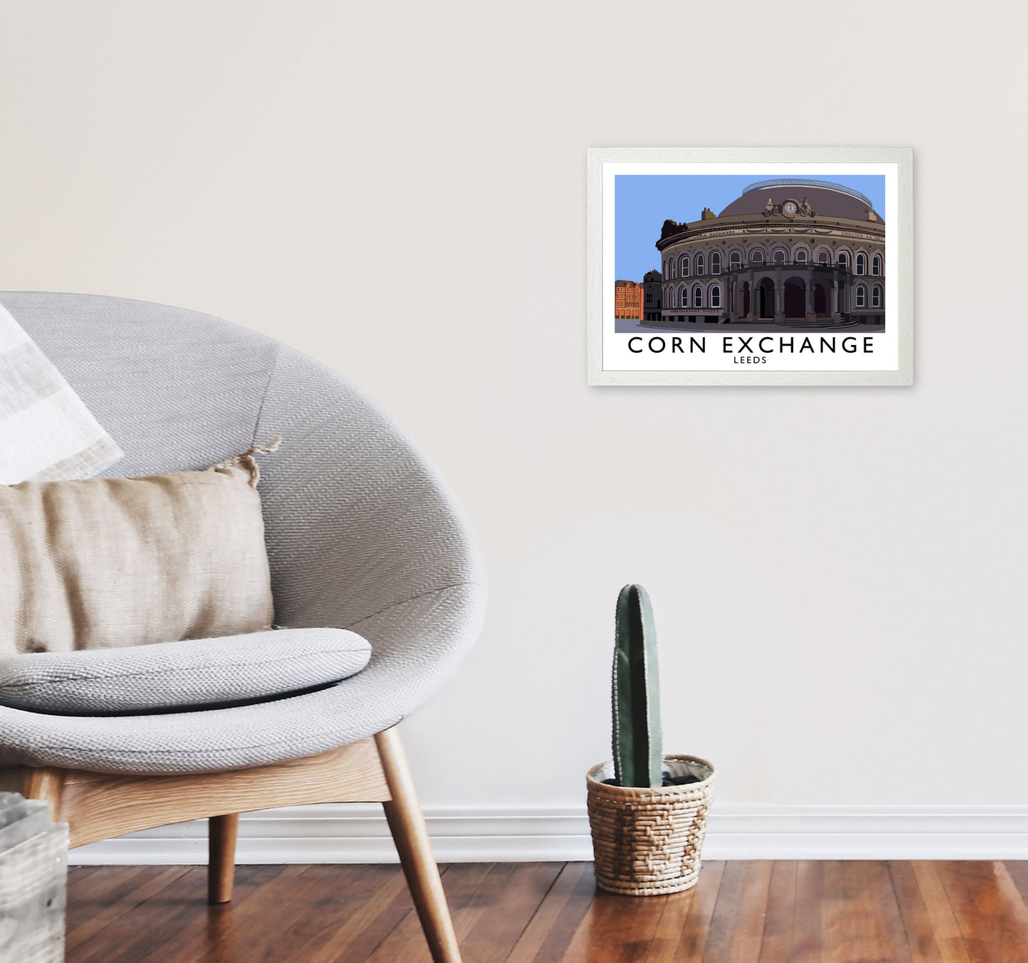 Corn Exchange by Richard O'Neill A3 Oak Frame