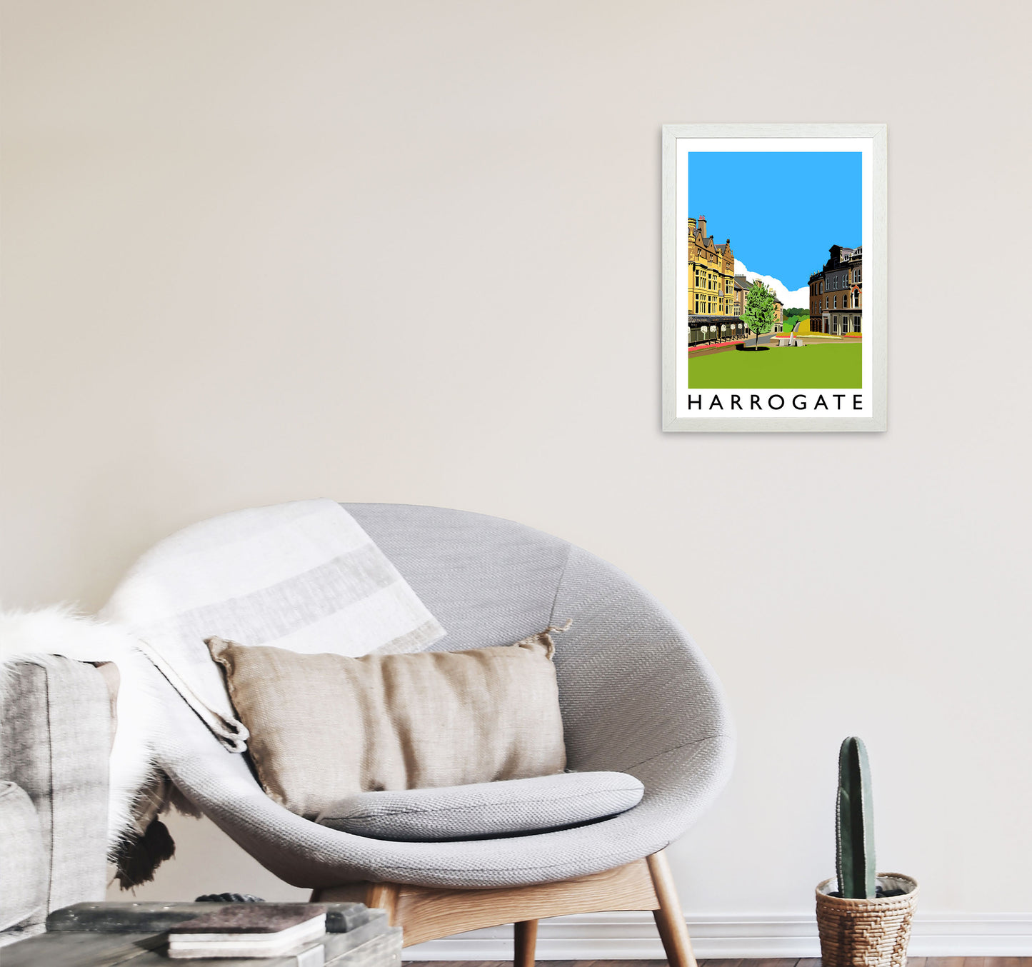 Harrogate Framed Digital Art Print by Richard O'Neill A3 Oak Frame