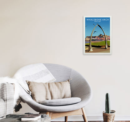 Whalebone Arch Whitby Art Print by Richard O'Neill A3 Oak Frame