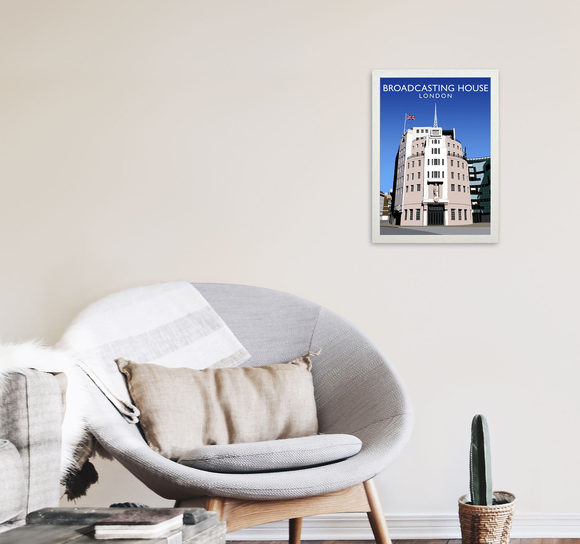 Broadcasting House by Richard O'Neill A3 Oak Frame