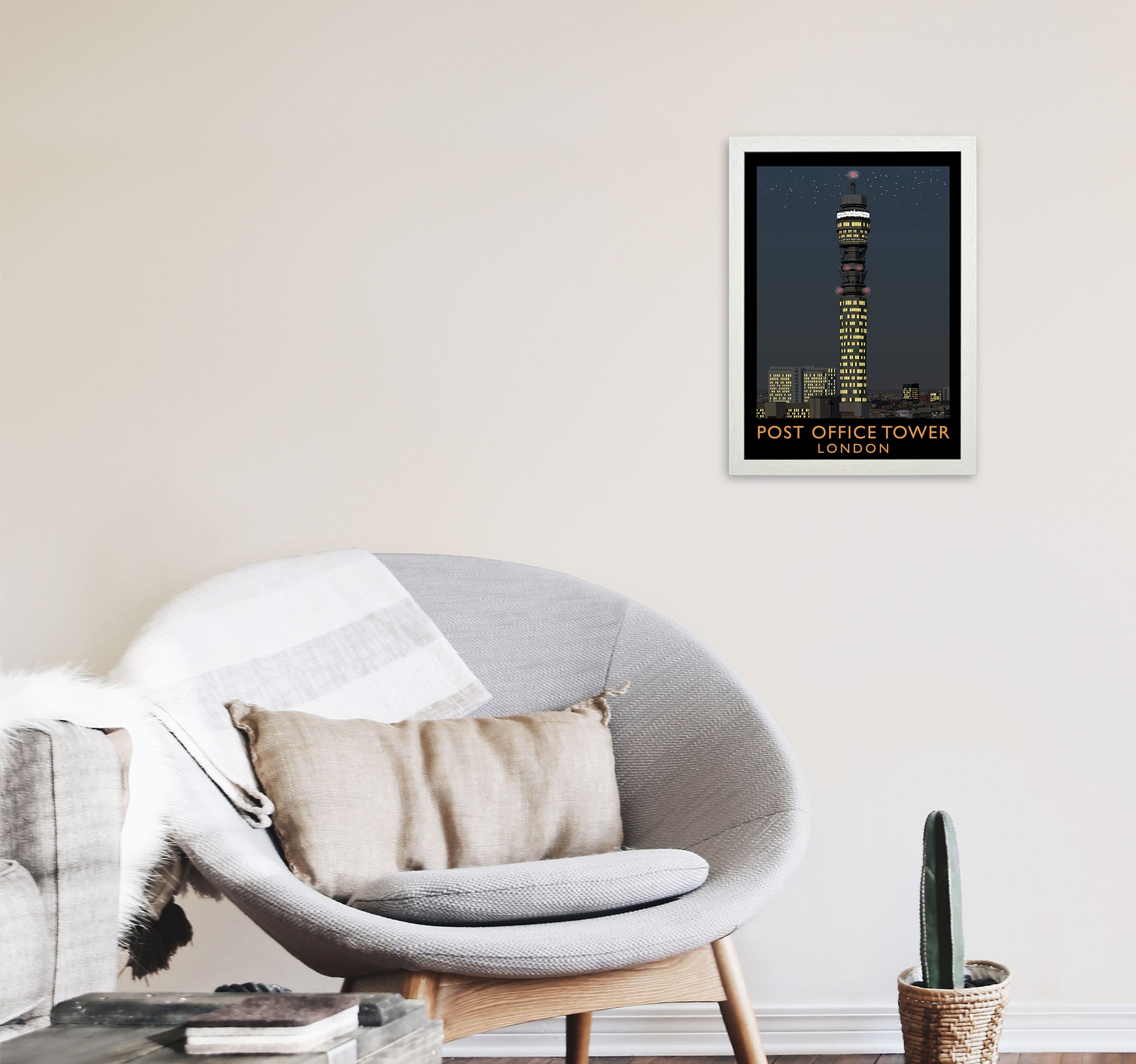 Post Office Tower by Richard O'Neill A3 Oak Frame