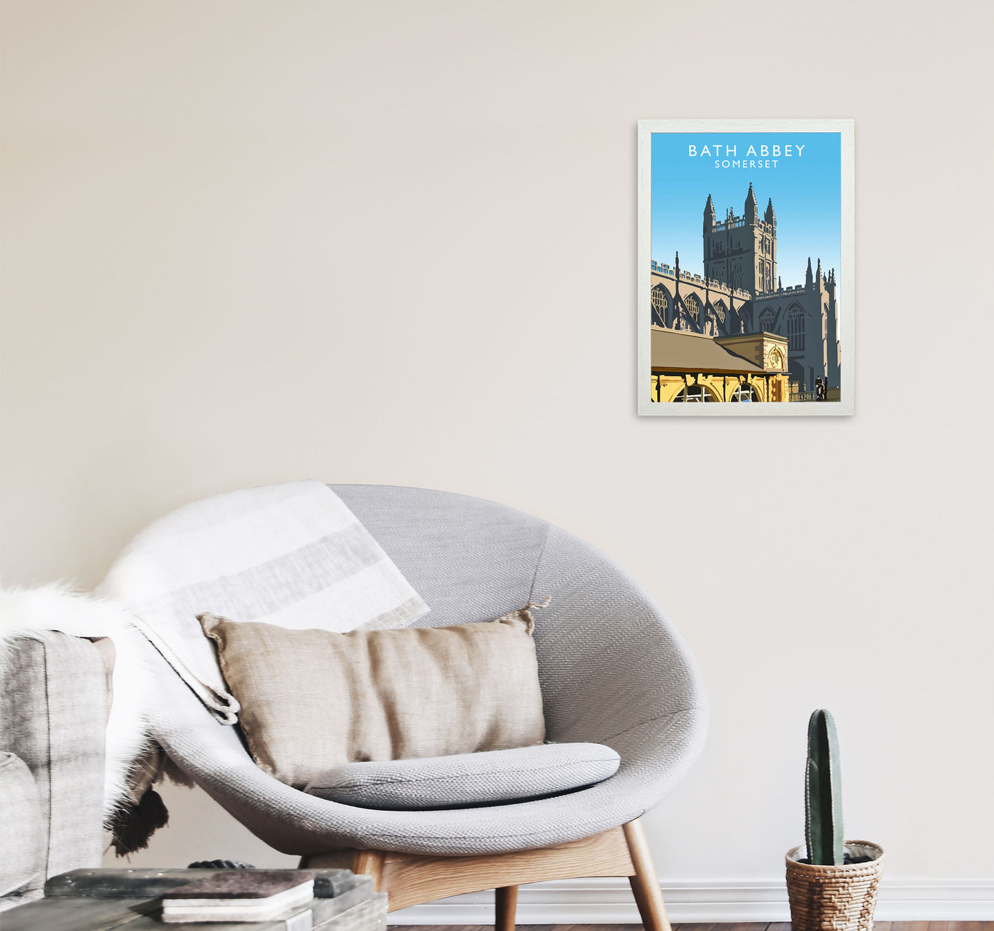 Bath Abbey by Richard O'Neill A3 Oak Frame