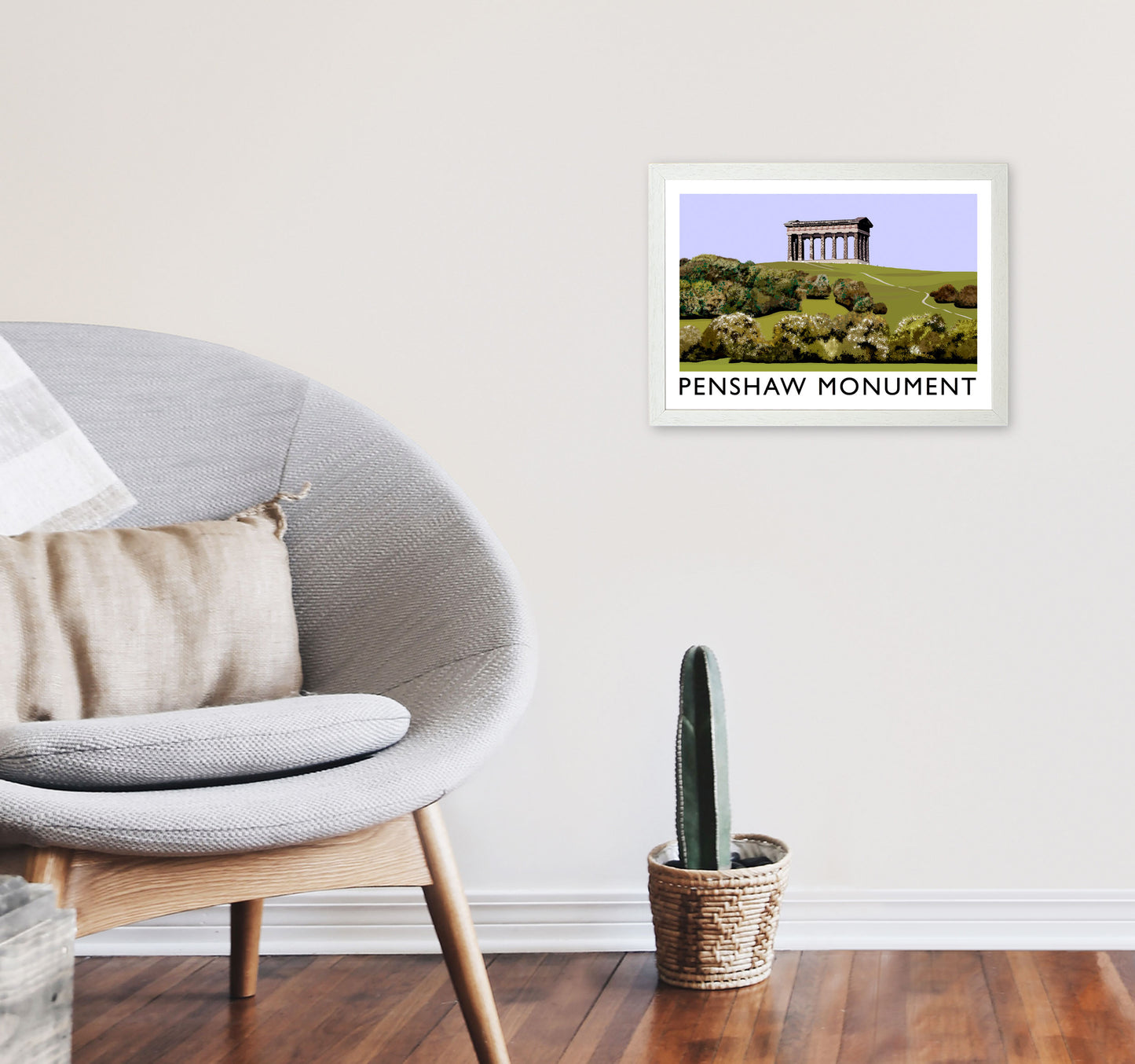 Penshaw Monument by Richard O'Neill A3 Oak Frame