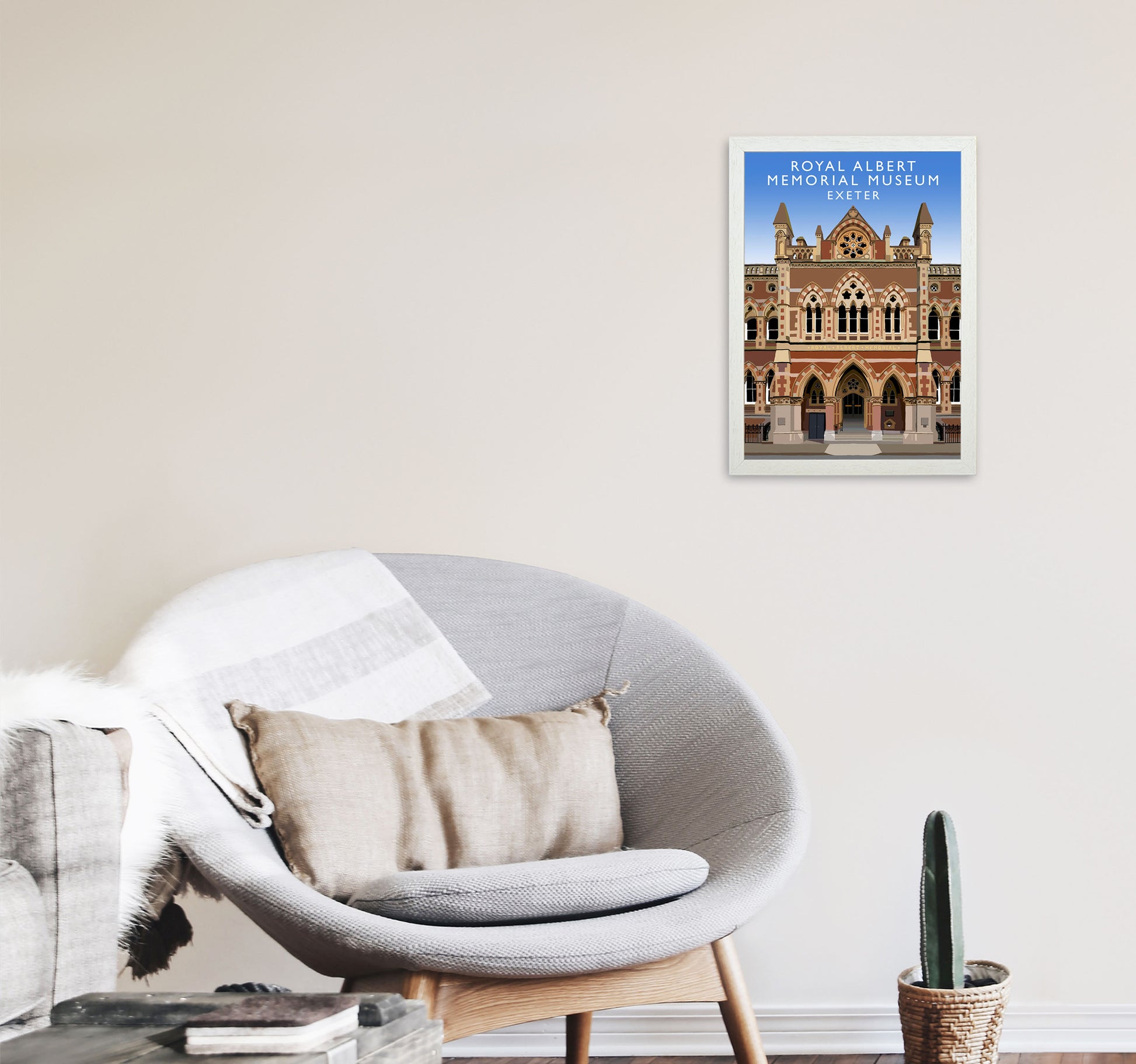 Albert Memorial Museum by Richard O'Neill A3 Oak Frame