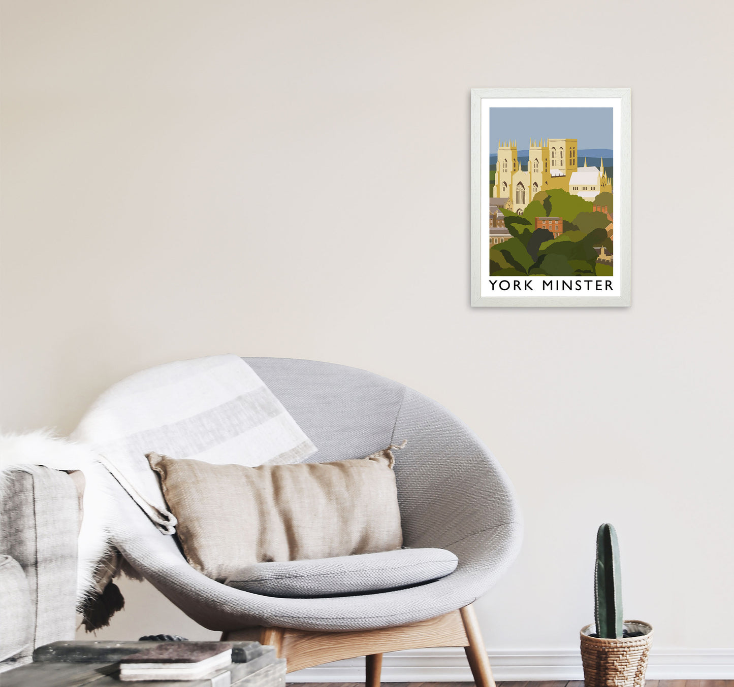 York Minster Framed Digital Art Print by Richard O'Neill A3 Oak Frame