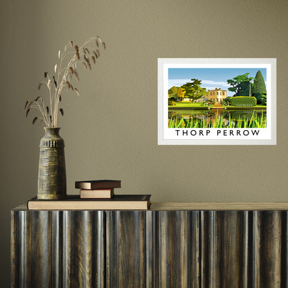 Thorp Perrow by Richard O'Neill A3 White Frame