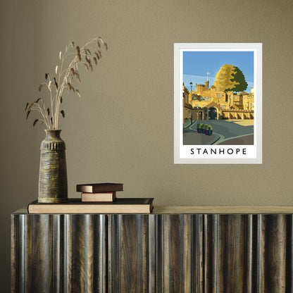 Stanhope portrait by Richard O'Neill A3 White Frame