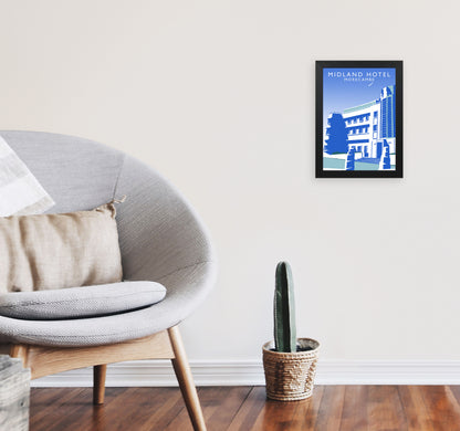 Midland Hotel by Richard O'Neill A4 White Frame