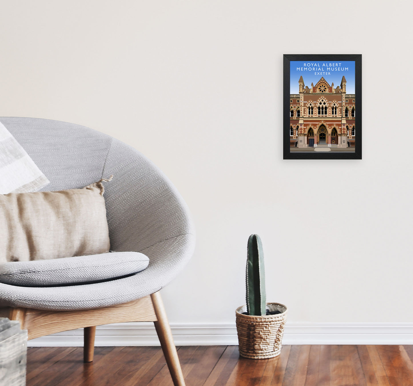 Albert Memorial Museum by Richard O'Neill A4 White Frame