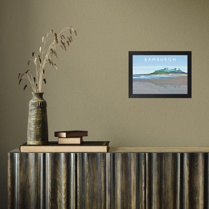 Bamburgh by Richard O'Neill A4 Black Frame