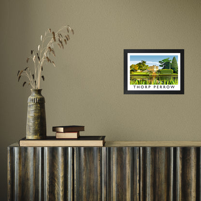 Thorp Perrow by Richard O'Neill A4 Black Frame