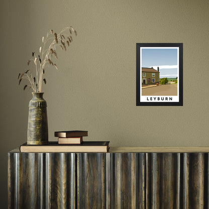 Leyburn 4 portrait by Richard O'Neill A4 Black Frame