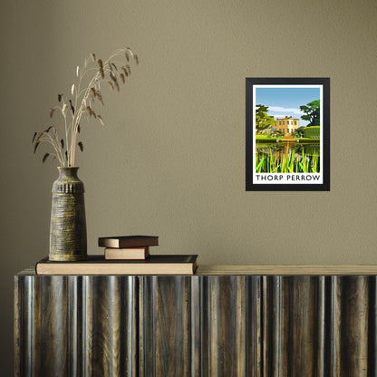 Thorp Perrow portrait by Richard O'Neill A4 Black Frame