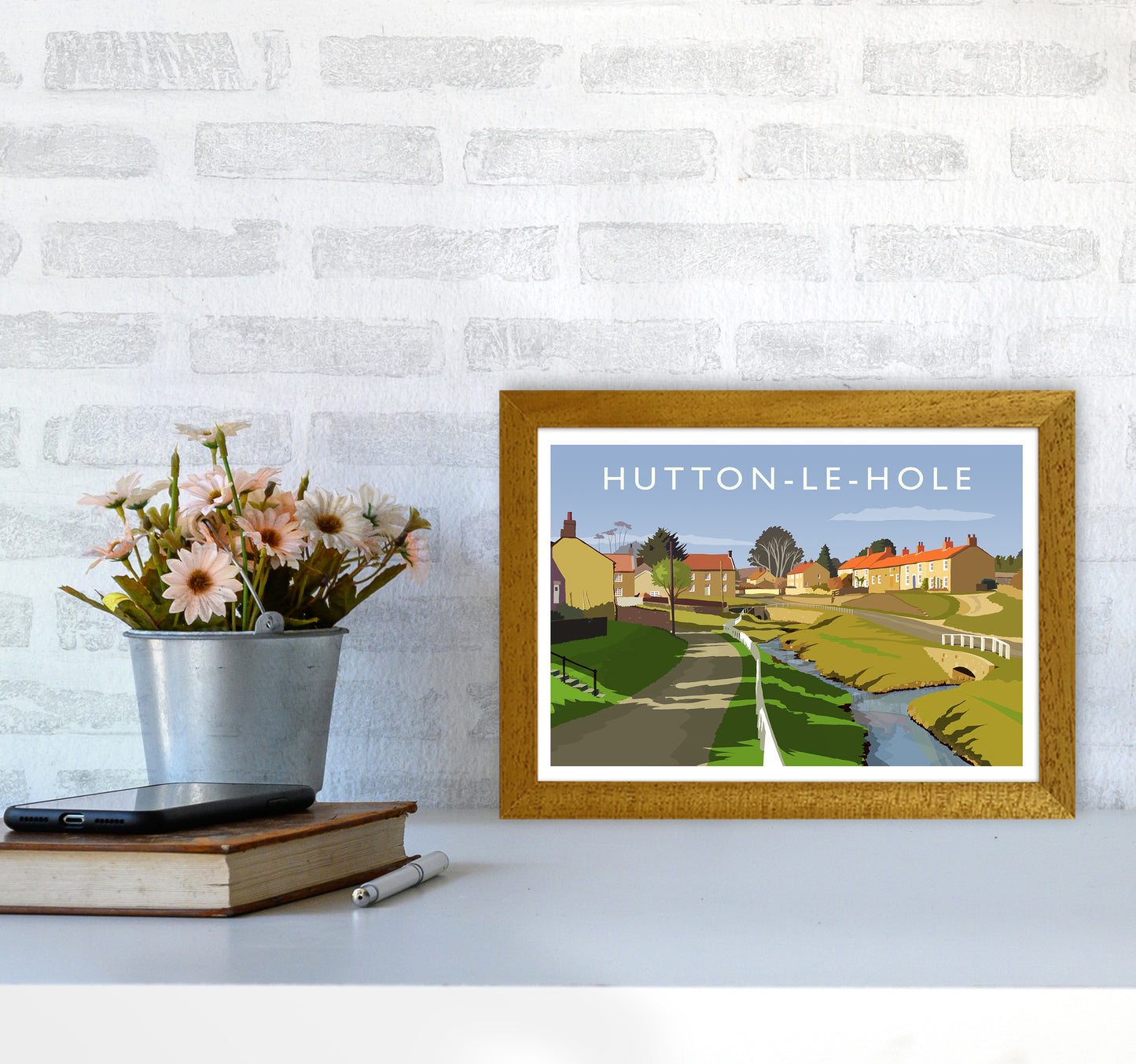 Hutton-Le-Hole Art Print by Richard O'Neill A4 Print Only