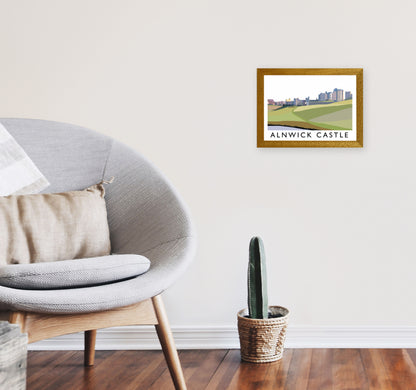 Alnwick Castle Framed Digital Art Print by Richard O'Neill A4 Print Only