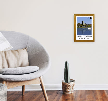 Christchurch Harbour Framed Digital Art Print by Richard O'Neill A4 Print Only