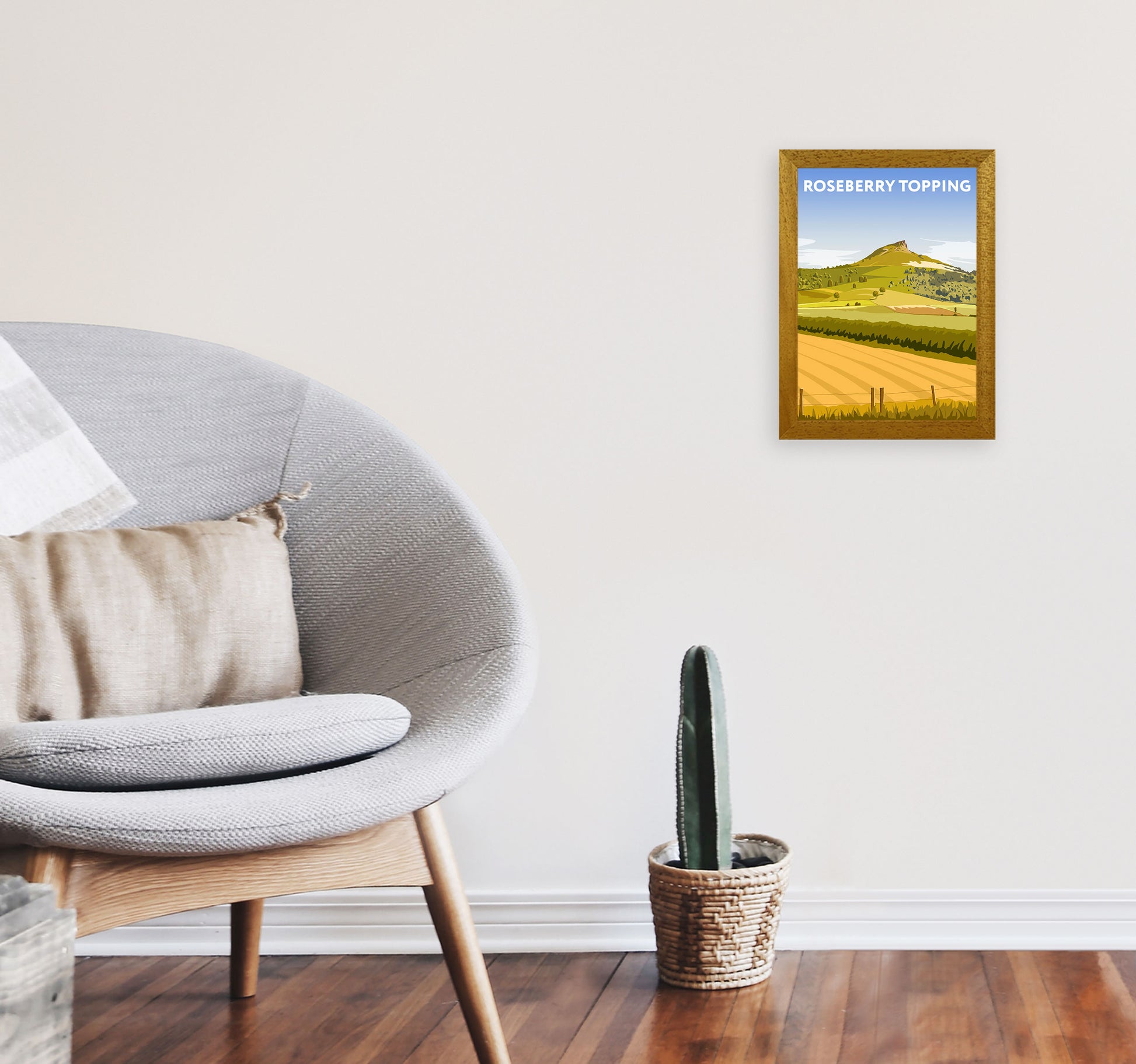 Roseberry Topping2 Portrait by Richard O'Neill A4 Print Only