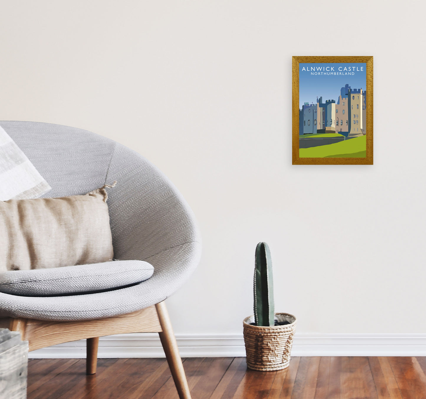 Alnwick Castle2 Portrait by Richard O'Neill A4 Print Only