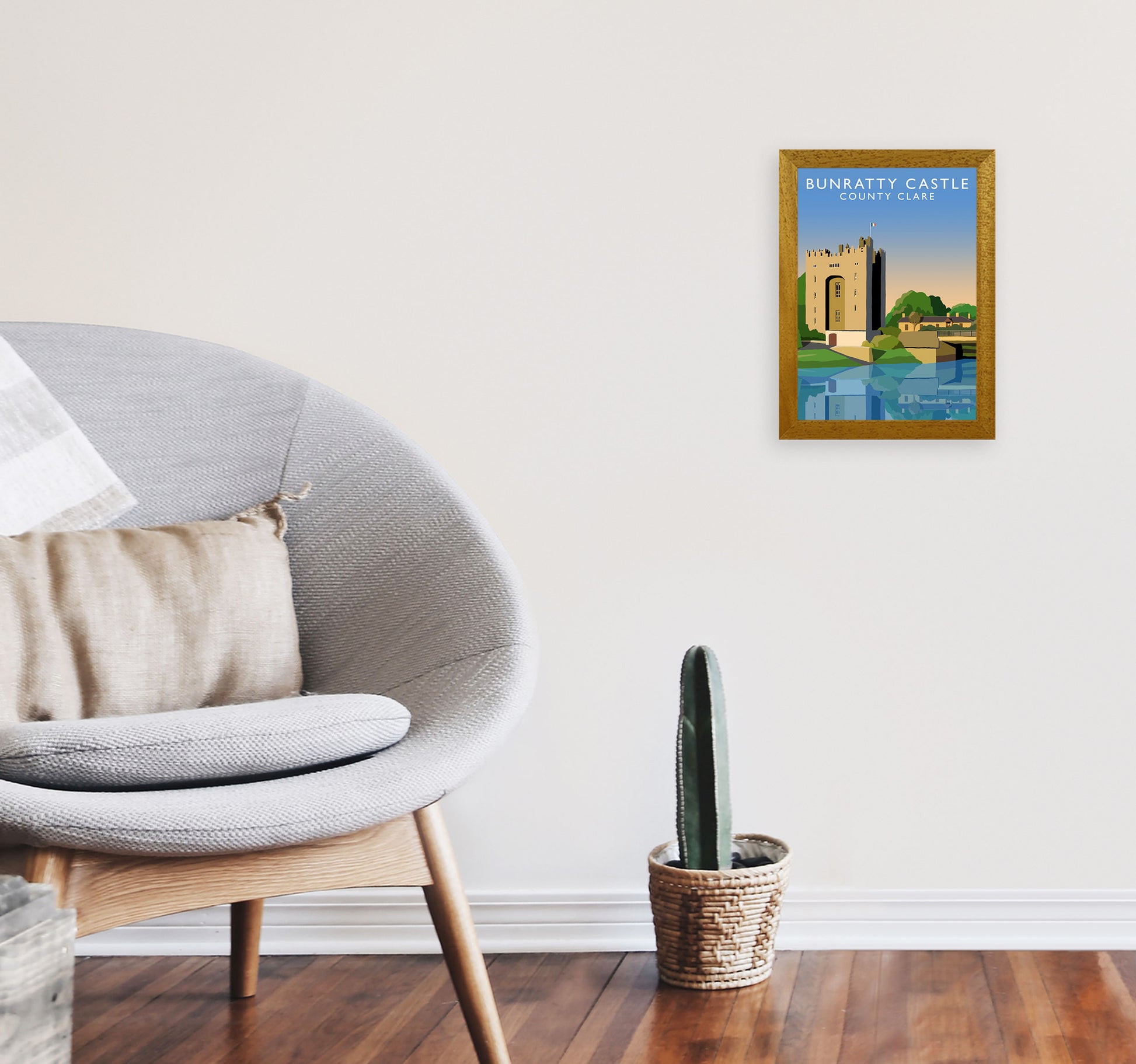 Bunratty Castle Portrait by Richard O'Neill A4 Print Only