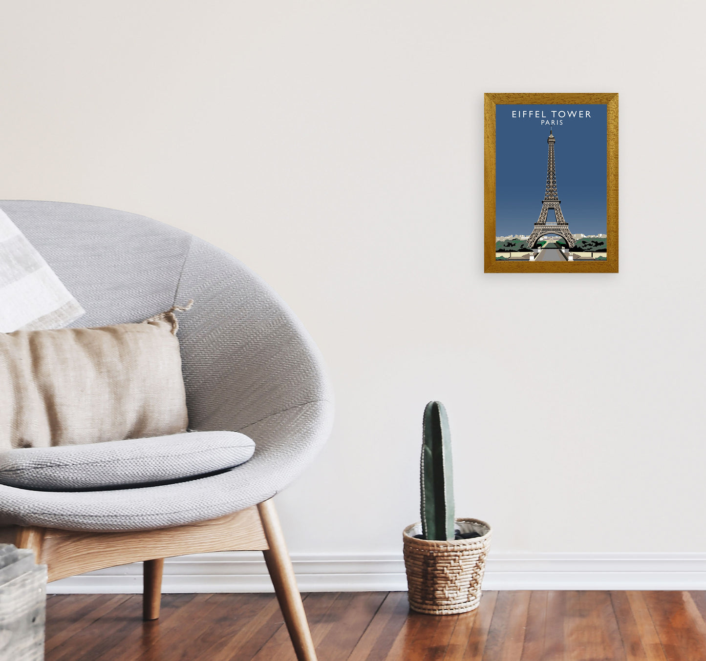 Eiffel Tower Portrait by Richard O'Neill A4 Print Only