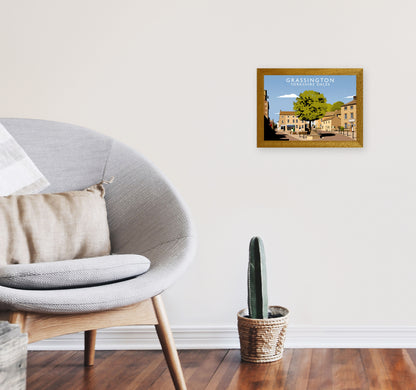 Grassington Yorkshire Dales Art Print by Richard O'Neill A4 Print Only
