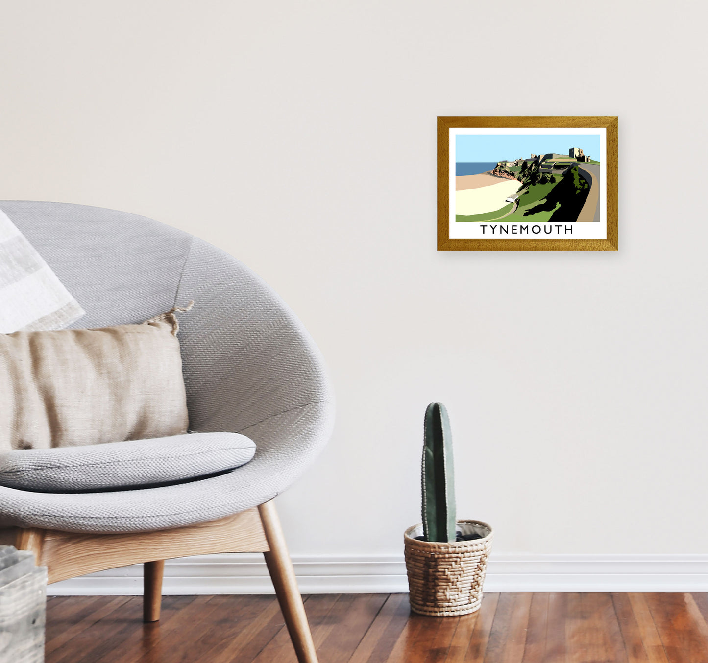 Tynemouth Framed Digital Art Print by Richard O'Neill A4 Print Only