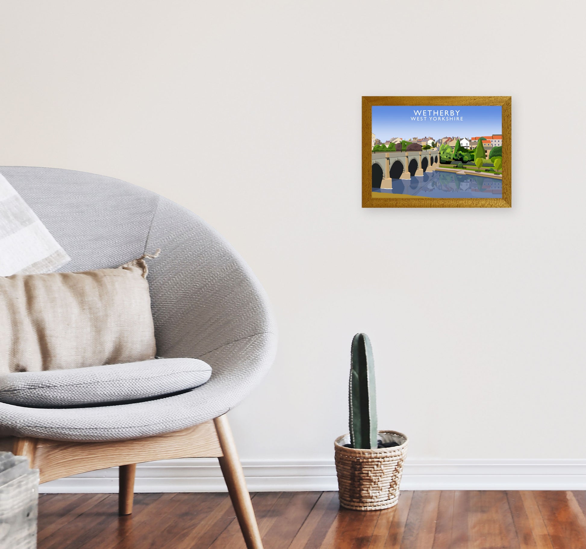 Wetherby West Yorkshire Digital Art Print by Richard O'Neill A4 Print Only