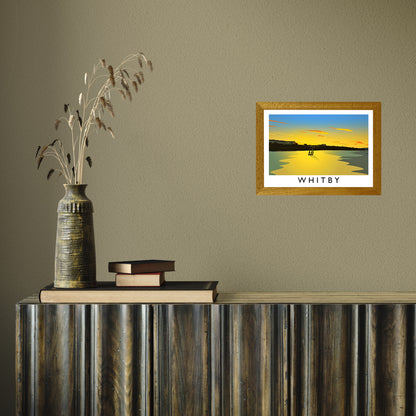 Whitby (Sunset) 2 by Richard O'Neill A4 Oak Frame