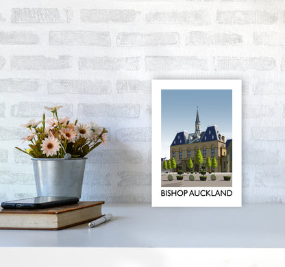 Bishop Auckland Portrait Art Print by Richard O'Neill A4 Black Frame