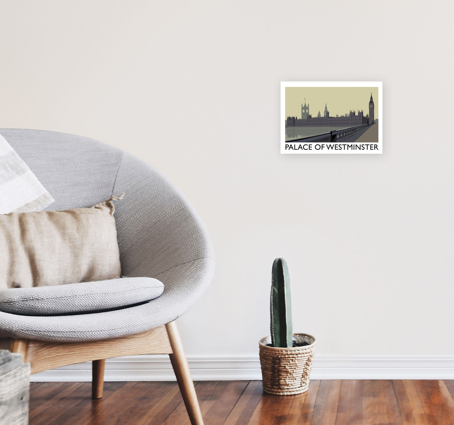 Palace Of Westminster by Richard O'Neill A4 Black Frame