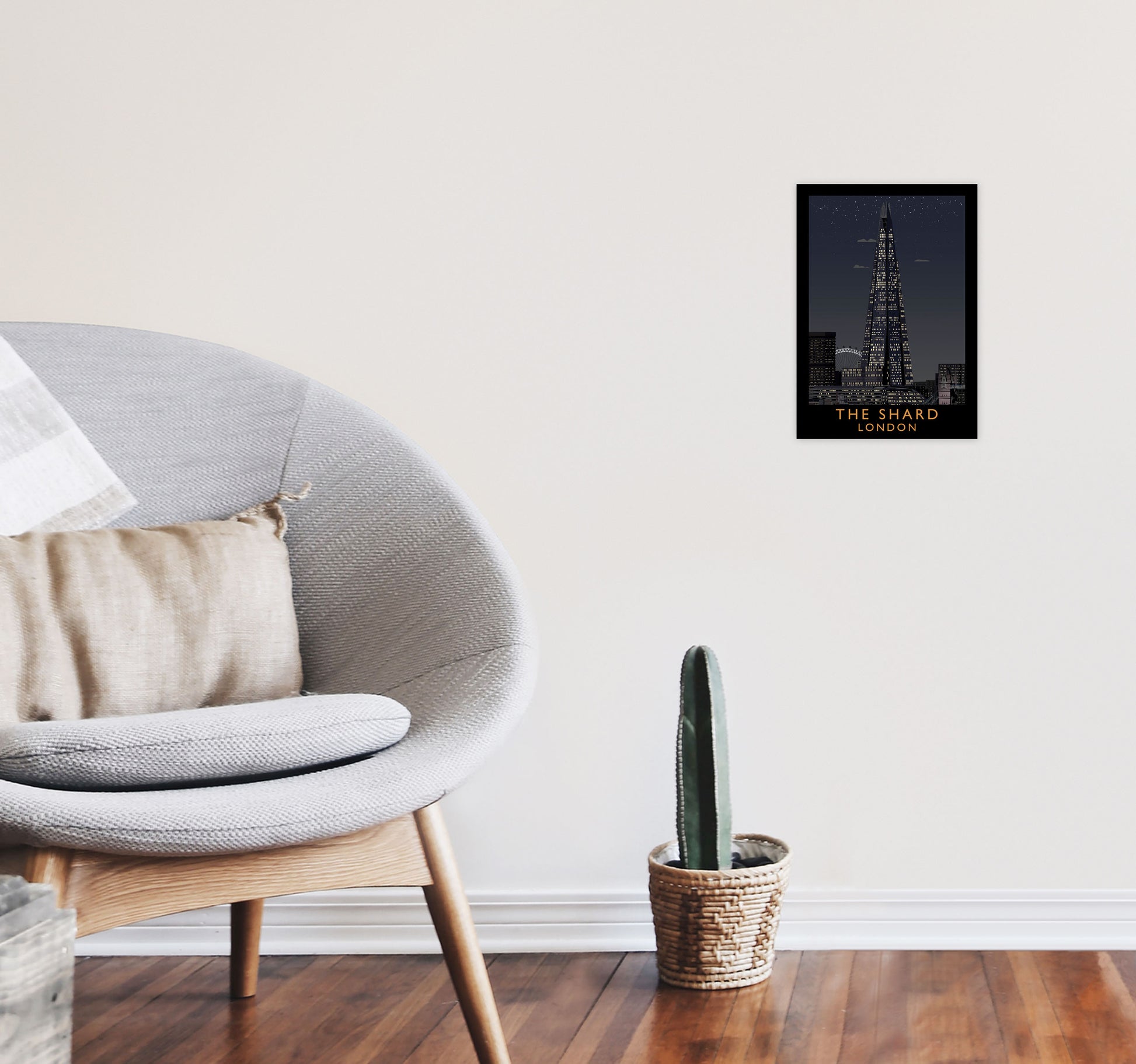 The Shard by Richard O'Neill A4 Black Frame