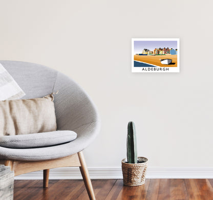 Aldeburgh Art Print by Richard O'Neill A4 Black Frame