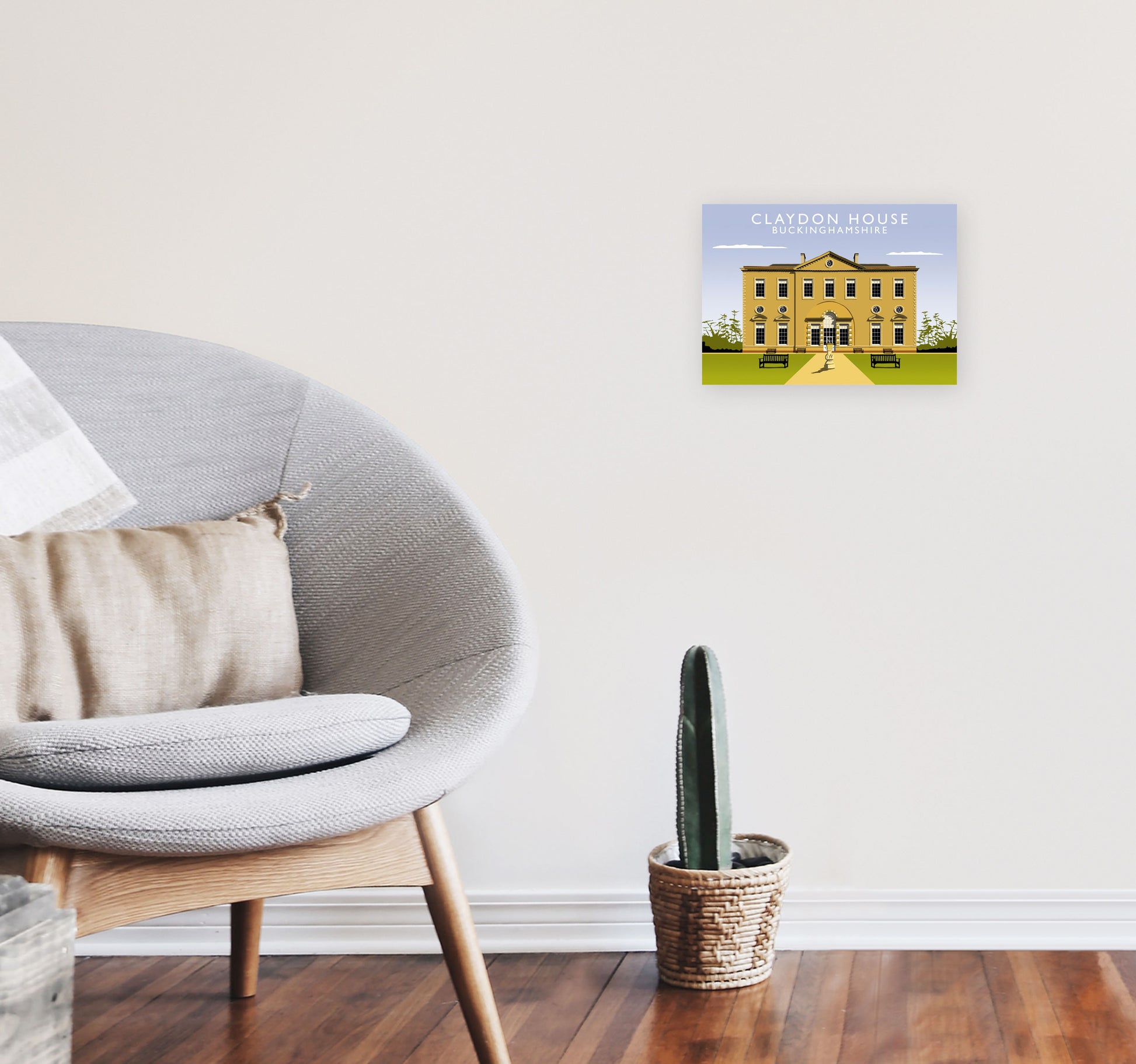 Claydon House by Richard O'Neill A4 Black Frame