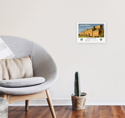 Askham Bryan College V2 by Richard O'Neill A4 Black Frame