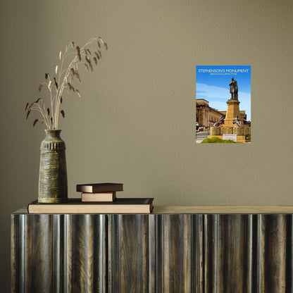 Stephenson's Monument by Richard O'Neill A4 Print Only