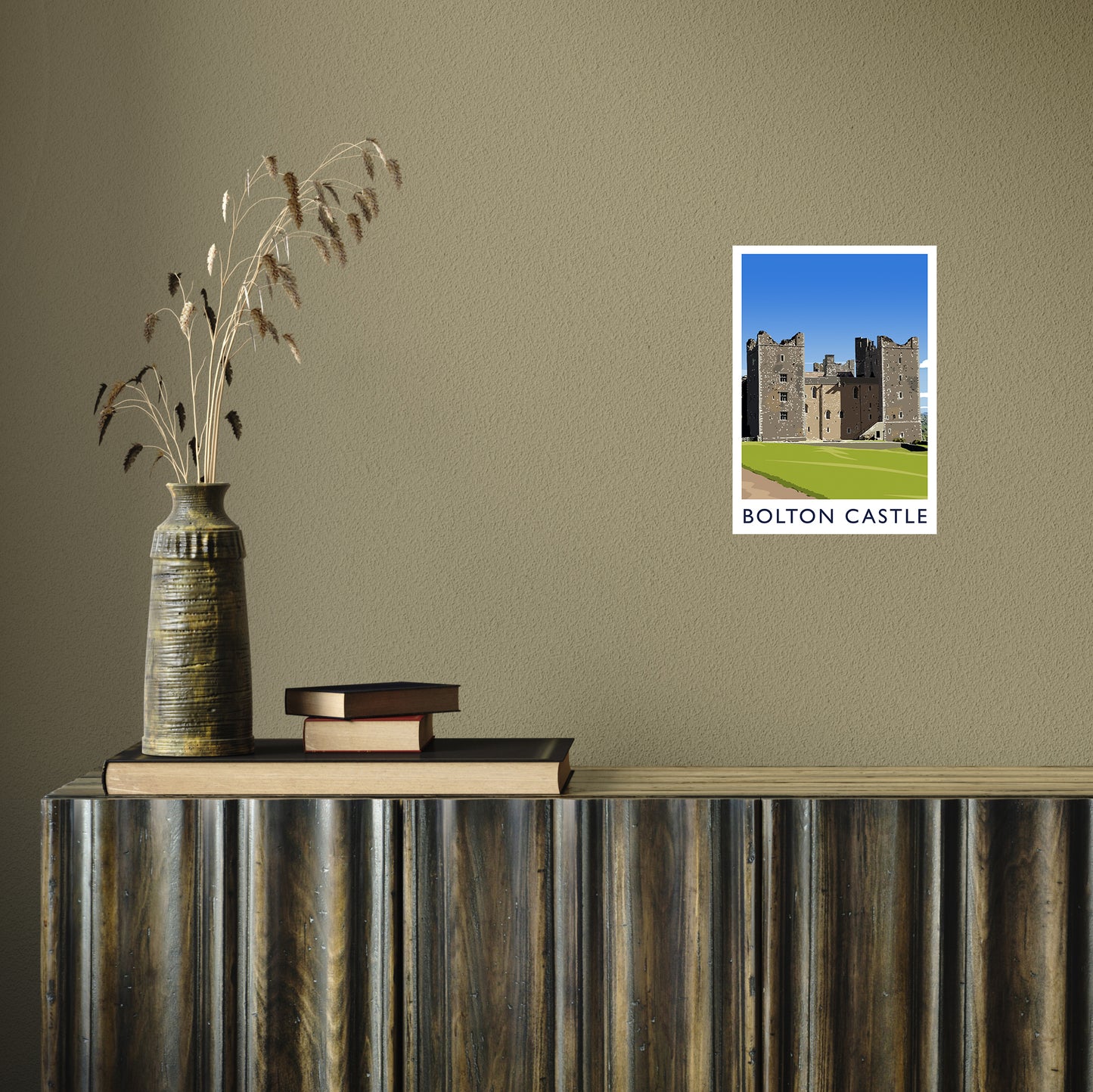 Bolton Castle 2 portrait by Richard O'Neill A4 Print Only