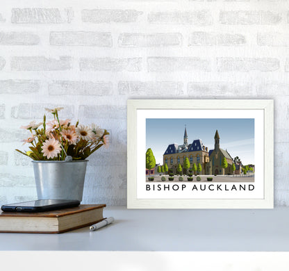 Bishop Auckland Art Print by Richard O'Neill A4 Oak Frame