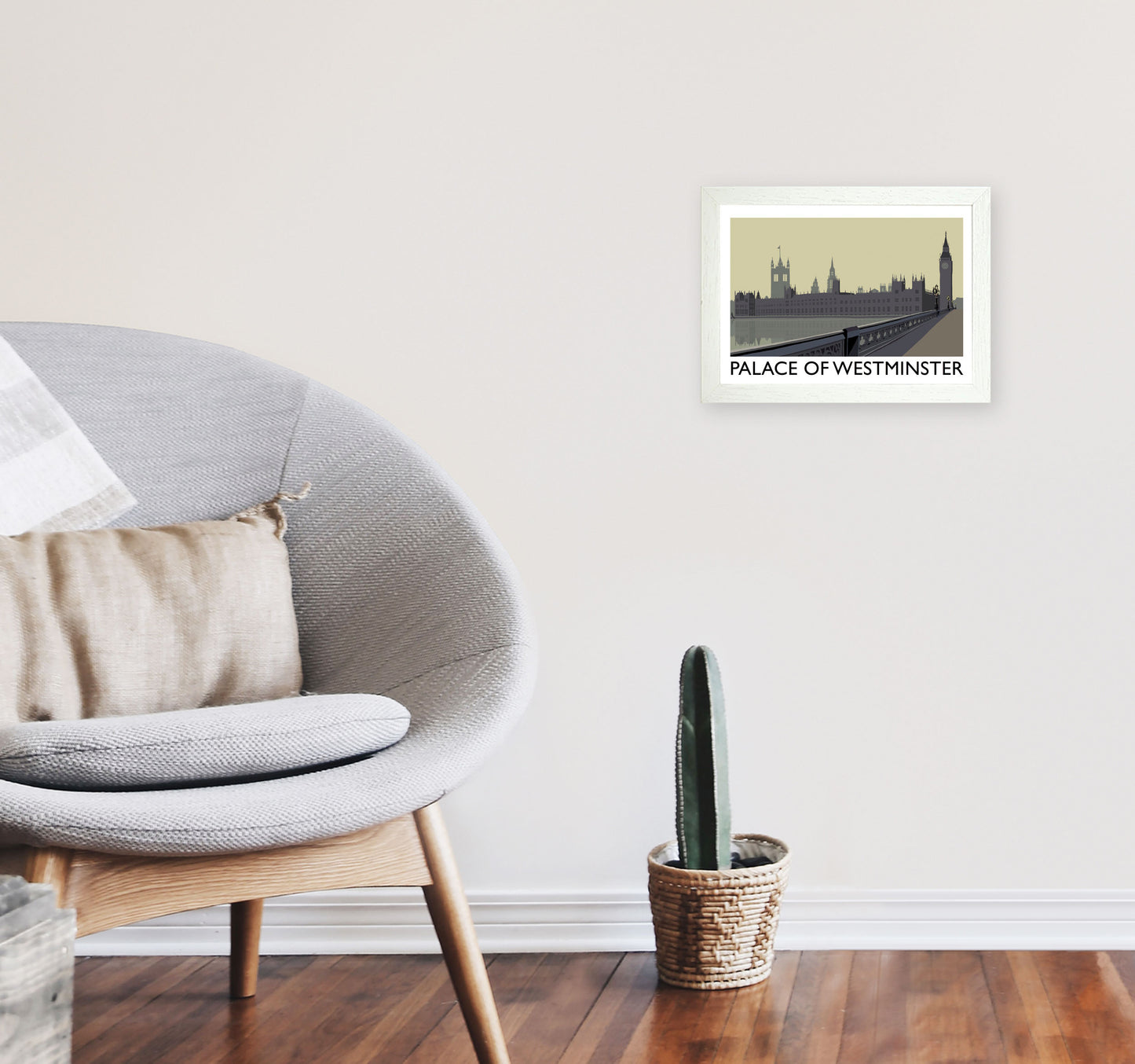 Palace Of Westminster by Richard O'Neill A4 Oak Frame