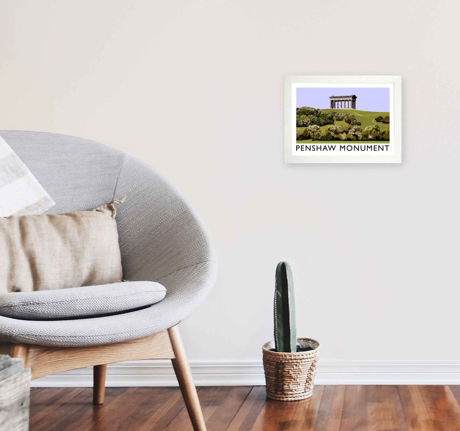 Penshaw Monument by Richard O'Neill A4 Oak Frame