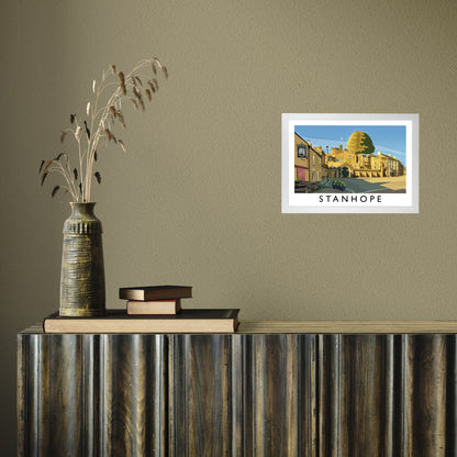 Stanhope by Richard O'Neill A4 White Frame