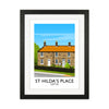St Hilda's Place Portrait Art Print by Richard O'Neill