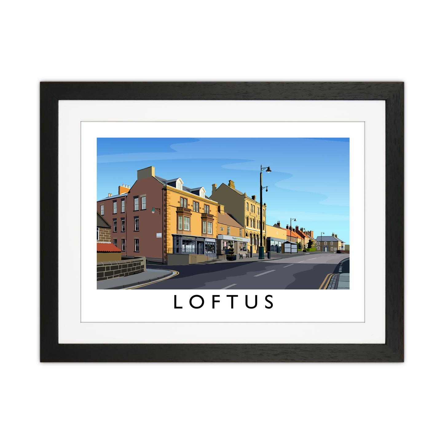 Loftus 3 Art Print by Richard O'Neill Black Grain