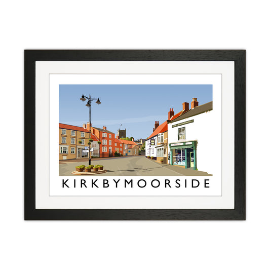 Kirkbymoorside Art Print by Richard O'Neill Black Grain