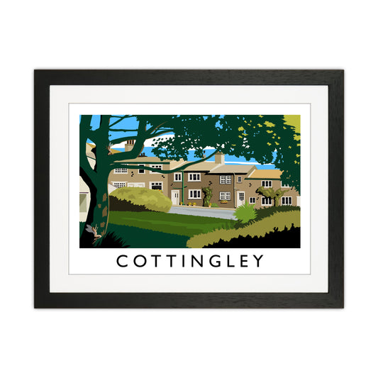 Cottingley Travel Art Print by Richard O'Neill Black Grain