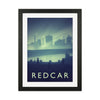 Redcar (night) portrait Travel Art Print by Richard O'Neill