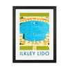 Ilkley Lido portrait Travel Art Print by Richard O'Neill