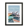 Murdoch's Connection portrait Travel Art Print by Richard O'Neill