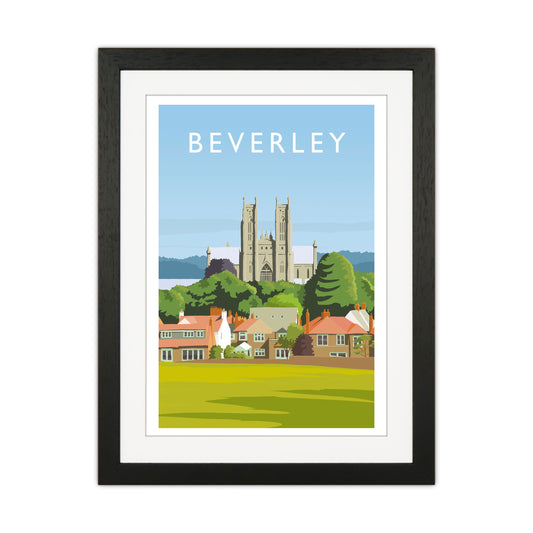 Beverley 3 portrait Travel Art Print by Richard O'Neill Black Grain